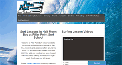 Desktop Screenshot of pillarpointsurfschool.com